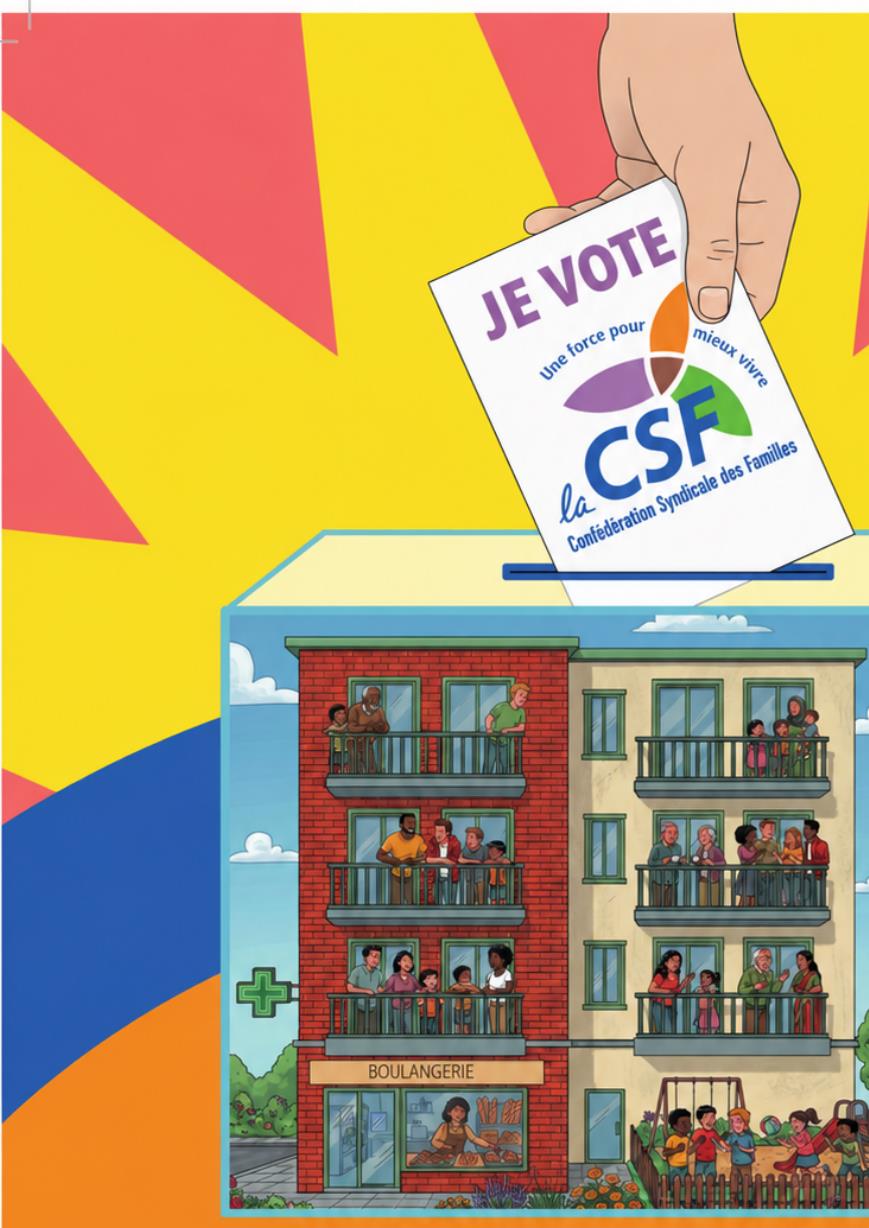 Affiche de campagne Élections HLM 2026